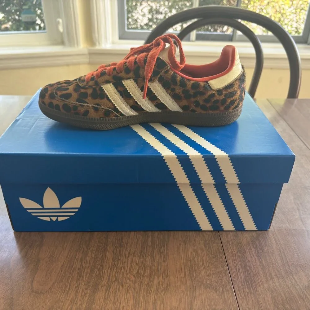 Adidas Originals Samba Sneakers in Leopard Print - Picture 4 of 8